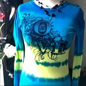 NWT Cruel Girl tiedyed long sleeve top